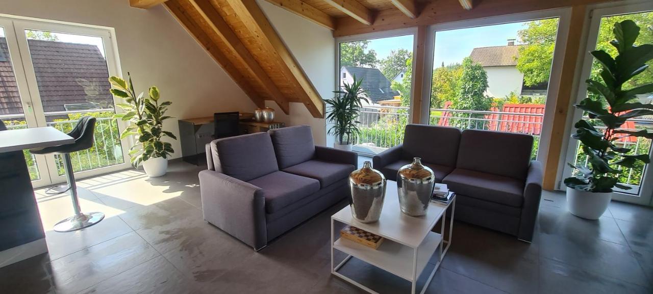 Moderne Ferienunterkunft/Wohnung Burgthann Exteriör bild
