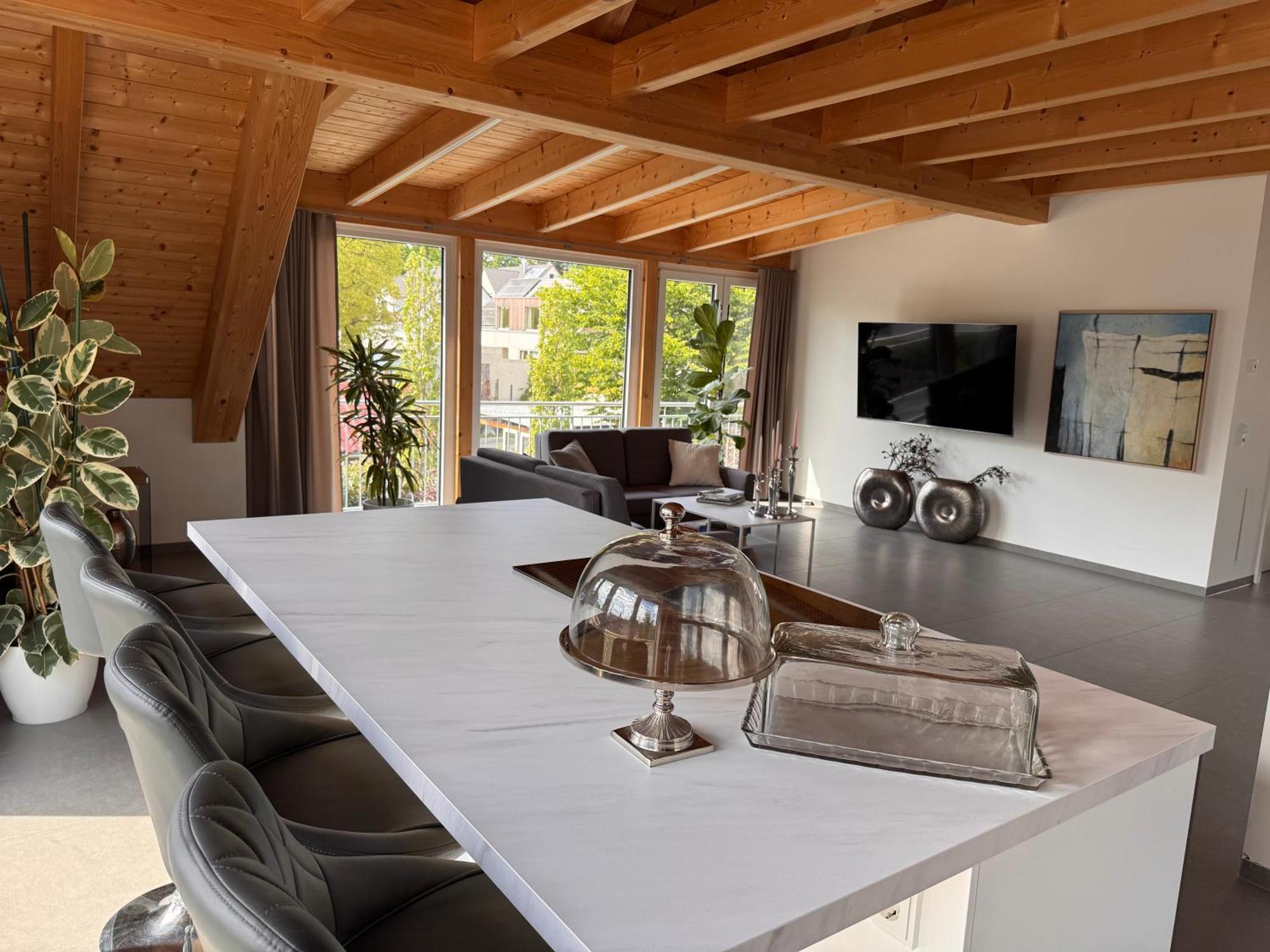 Moderne Ferienunterkunft/Wohnung Burgthann Exteriör bild