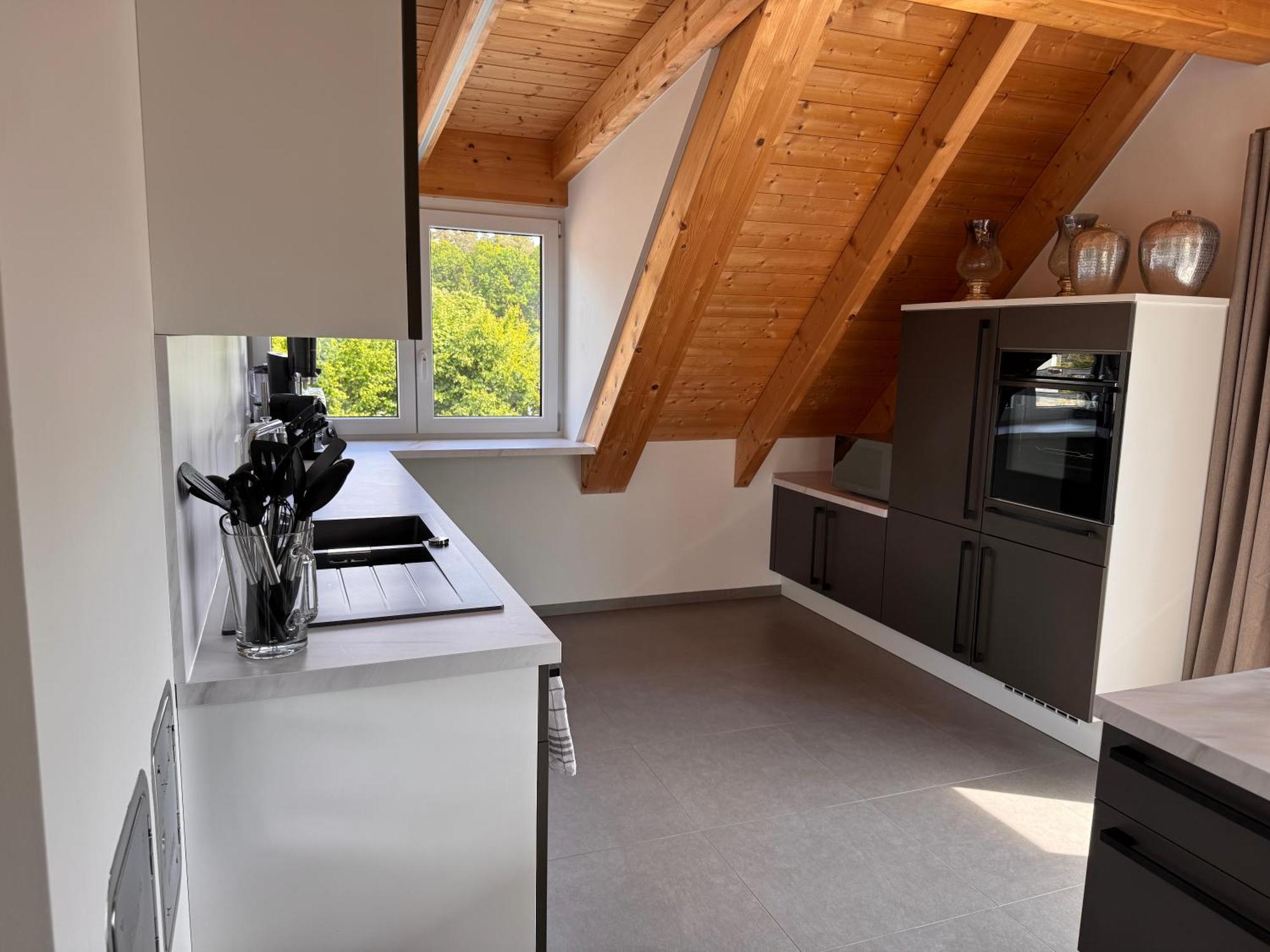 Moderne Ferienunterkunft/Wohnung Burgthann Exteriör bild