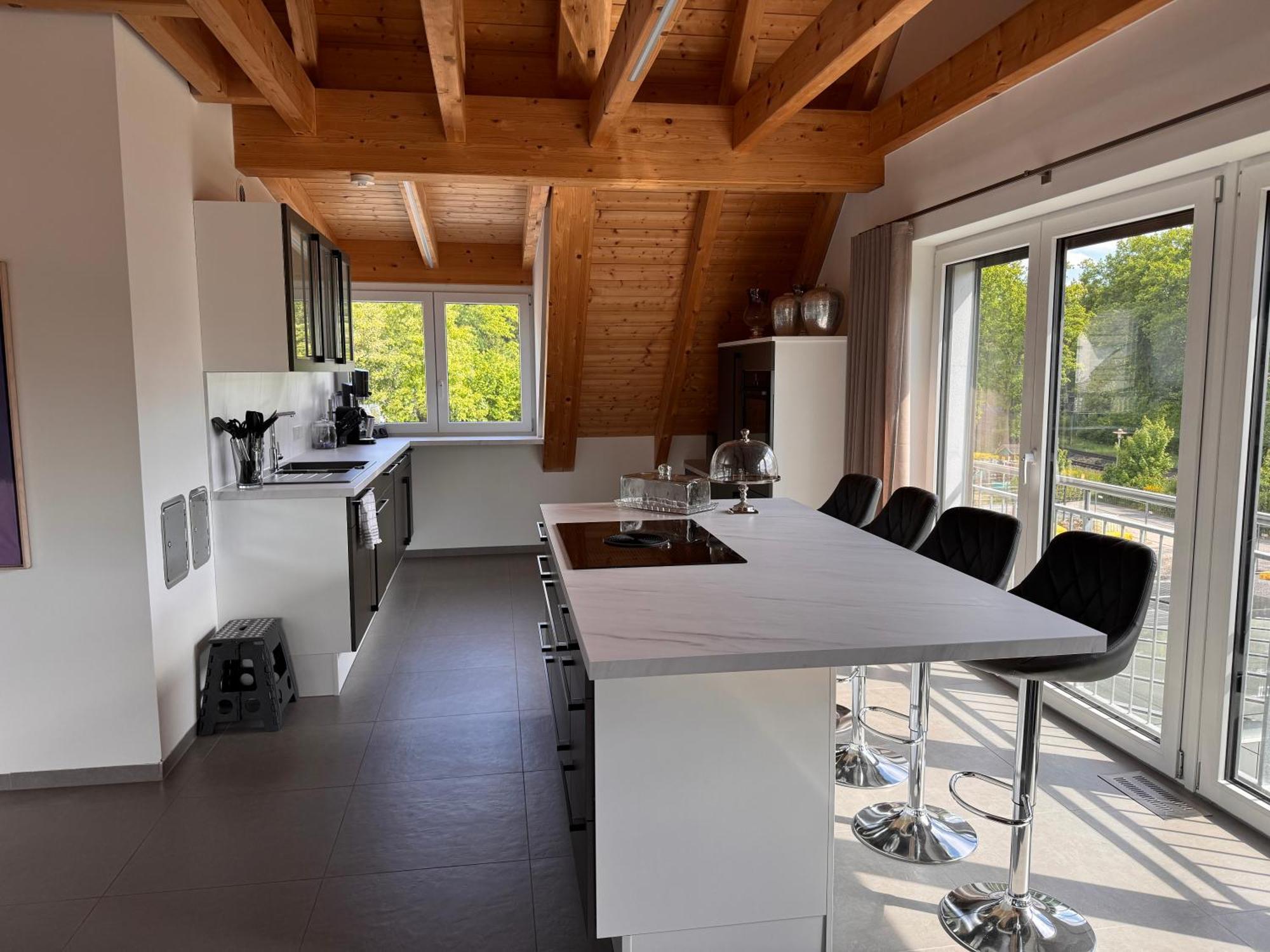 Moderne Ferienunterkunft/Wohnung Burgthann Exteriör bild